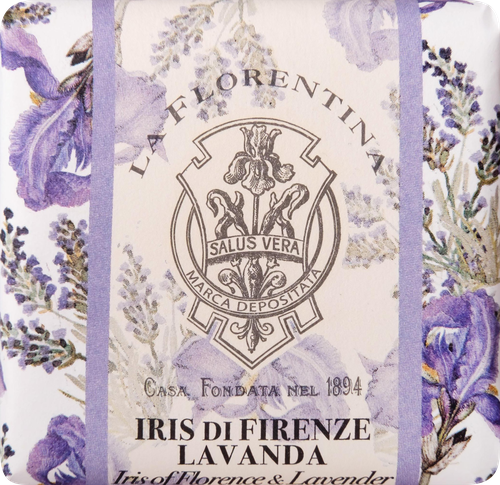Мыло твердое LA FLORENTINA Фруктовые сады Флорентийский ирис и лаванда, 106г, детальное фото