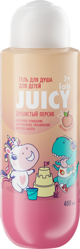 Гель для душа детский JUICY LAB Душистый персик 3+, 400мл, детальное фото