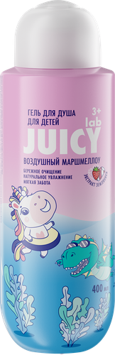 Гель для душа детский JUICY LAB Воздушный маршмеллоу 3+, 400мл, изображение