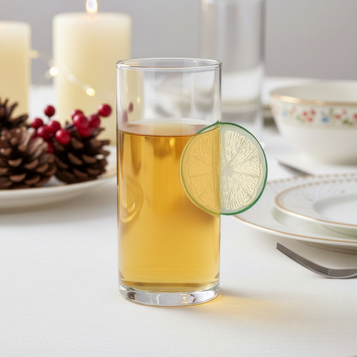 Стакан SWENSA Lemonade, прозрачный, стекло, вставка ПВХ, 465мл, Арт. SWKN-G009, вид