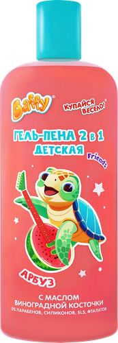 Гель-пена детская BAFFY 2в1 Фруктово-ягодная фантазия 3+, 250мл, картинка