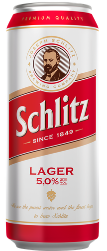 Пиво светлое SCHLITZ Premium Helles фильтрованное пастеризованное 5%, 0.43л, вид