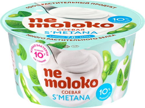 Продукт соевый NEMOLOKO Соевая S'metanа 10%, 140г, картинка