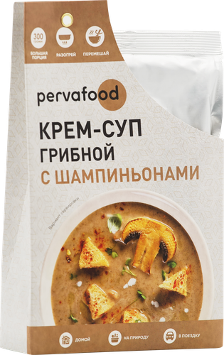 Крем-суп PERVAFOOD Грибной, с шампиньонами, 300г, изображение