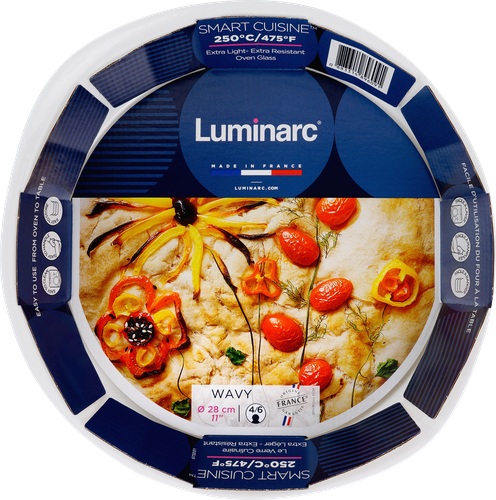 Форма для запекания LUMINARC Smart Cuisine Wavy 28см, круглая, Арт. Q8178, крупный план