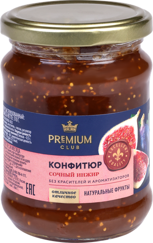 Конфитюр PREMIUM CLUB Инжир, 310г, фото
