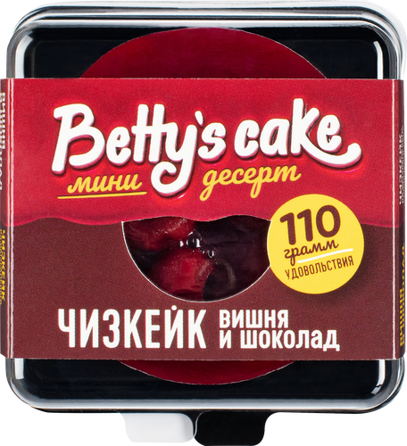 Чизкейк замороженный BETTY'S CAKE Вишня и шоколад, 110г, картинка