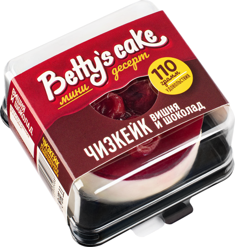 Чизкейк замороженный BETTY'S CAKE Вишня и шоколад, 110г, детальное фото