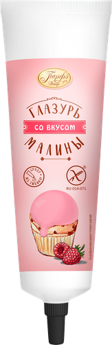 Глазурь сахарная ПАРФЭ Декор, со вкусом малины, 120г, крупный план