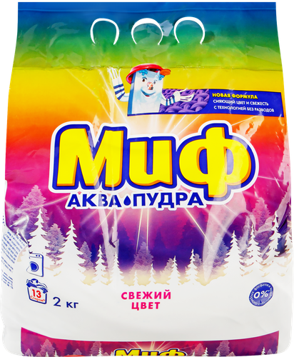 Стиральный порошок для цветного белья МИФ Свежий цвет, автомат, 2кг, картинка