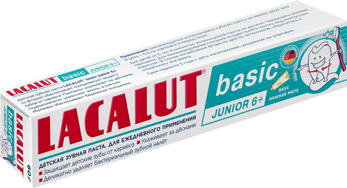 Зубная паста LACALUT Basic Junior 6+, 60г, картинка