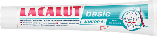 Зубная паста LACALUT Basic Junior 6+, 60г, вид