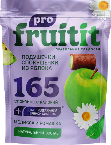 Снеки фруктовые FRUIT IT PRO Спокушечки с яблоком, с маршмеллоу, 50г, картинка