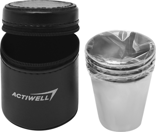 Набор стопок ACTIWELL в чехле, нержавеющая сталь, Арт. GV88160813-012, 4шт, фото