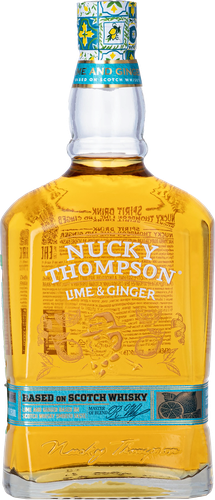 Настойка NUCKY THOMPSON Лайм и Имбирь на основе виски 35%, полусладкая, 0.7л, изображение