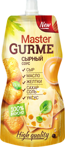 Соус майонезный MASTER GURME Сырный 35%, 200мл, детальное фото