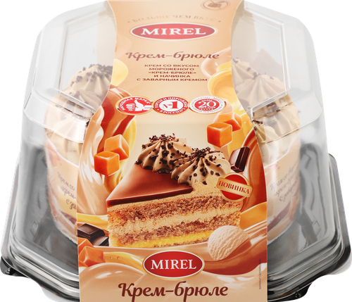 Торт MIREL Крем-брюле, 650г, изображение
