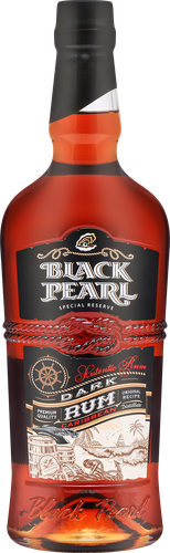 Ром BLACK PEARL Черный выдержанный 37,5%, 0.7л, крупный план