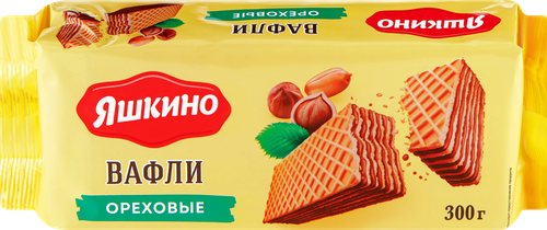 Вафли ЯШКИНО Ореховые, 300г, изображение