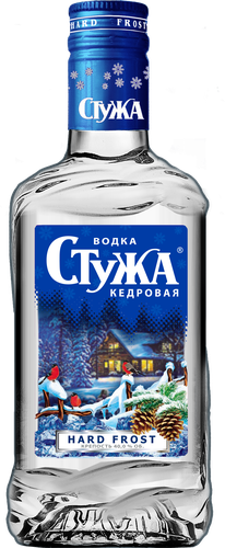 Водка СТУЖА Кедровая 40%, 0.25л