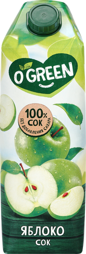 Сок O'GREEN Яблоко, 1л, фотография