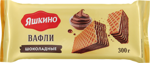 Вафли ЯШКИНО Шоколадные, 300г, детальное фото