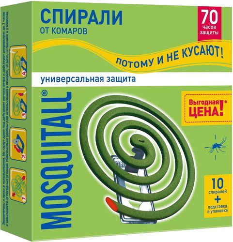 Спираль Mosquitall Универсальная защита 10 шт, фотография