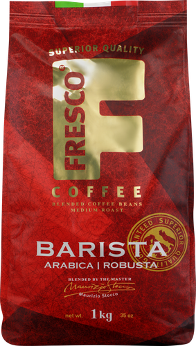 Кофе зерновой FRESCO Arabica Barista, натуральный жареный, 1000г, изображение
