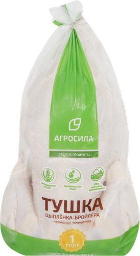 Тушка цыпленка-бройлера АГРОСИЛА 1-й сорт, весовая, изображение