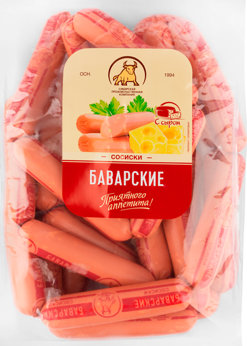 Сосиски СПК Баварские, весовые, фото