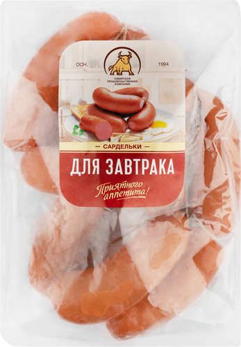 Сардельки СПК Для завтрака, весовые, детальное фото