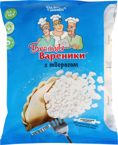 Вареники БРАТЦЫ ВАРЕНИКИ с творогом, 350г, картинка
