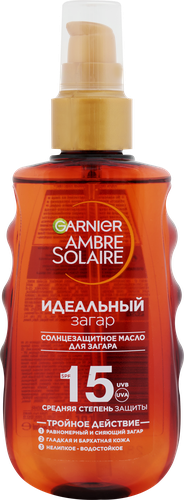 Масло-спрей солнцезащитное для загара GARNIER Ambre Solaire, Идеальный загар, 150мл, детальное фото