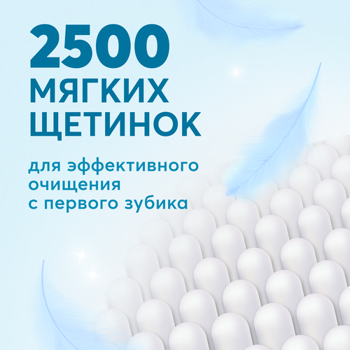 Зубная щетка детская PRESIDENT мягкая, 4 мил, 0–4 года, крупный план