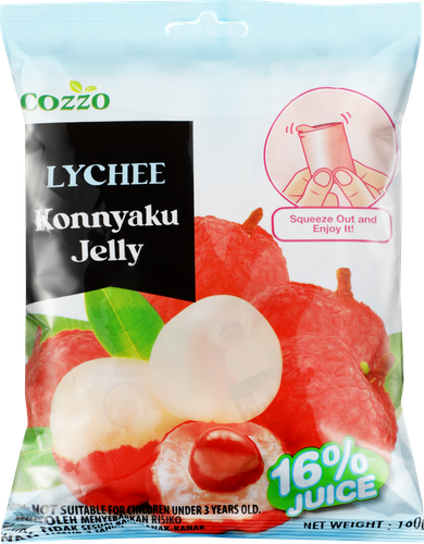 Желе Cozzo Конняку со вкусом личи, 160г, фото