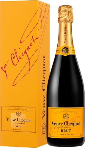 Вино игристое VEUVE CLICQUOT Понсардин регион Шампань выдержанное белое брют, 0.75л, крупный план