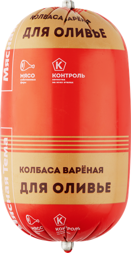 Колбаса вареная МЯСНАЯ ТЕМА Для оливье, 450г, картинка