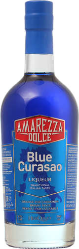 Ликер AMAREZZA DOLCE Blue Curasao 24%, десертный, 0.5л, изображение