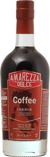Ликер AMAREZZA DOLCE Coffee 20%, десертный, 0.5л, картинка