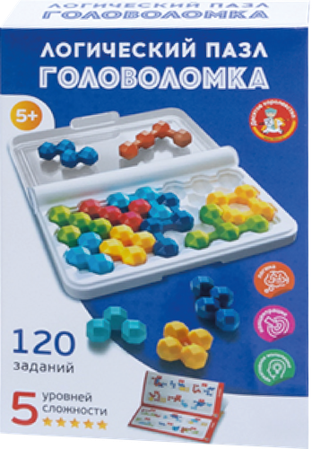 Игра логическая ДЕСЯТОЕ КОРОЛЕВСТВО головоломка-пазл, в ассортименте, крупный план