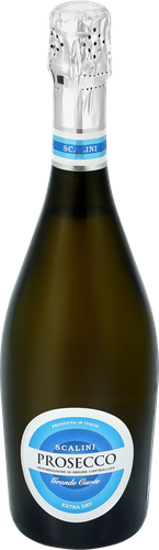 Вино игристое SCALINI Prosecco белое брют, 0.75л, крупный план