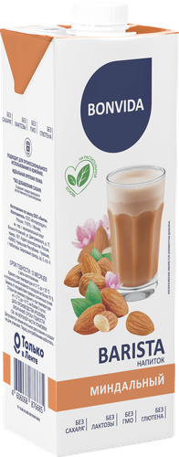 Напиток на растительной основе BONVIDA Barista Миндальный 1,8%, 1000мл, фото