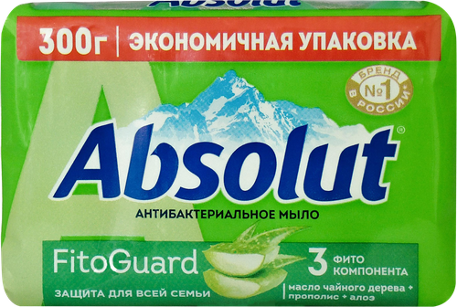 Мыло туалетное ABSOLUT FitoGuard Алоэ, 300г, вид
