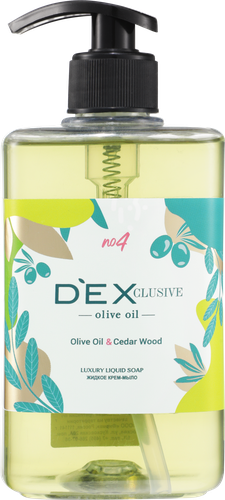 Мыло жидкое DEXCLUSIVE Olive oil парфюмированное, 500г, крупный план