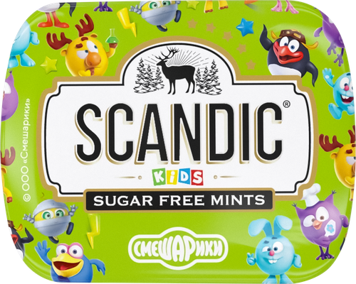 Конфеты SCANDIC со вкусом яблока, без сахара, 14г, изображение