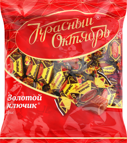 Ирис КРАСНЫЙ ОКТЯБРЬ Золотой Ключик, весовой, детальное фото