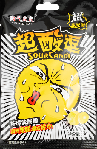 Конфеты SOUR CANDY со вкусом лимона, 23г, детальное фото