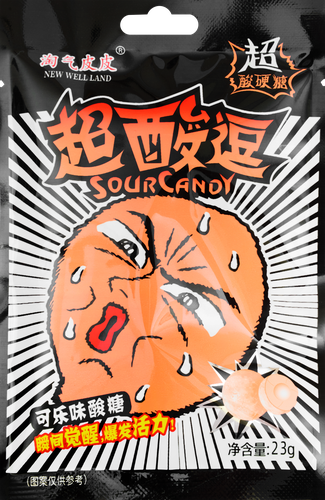 Конфеты SOUR CANDY со вкусом колы, 23г, крупный план
