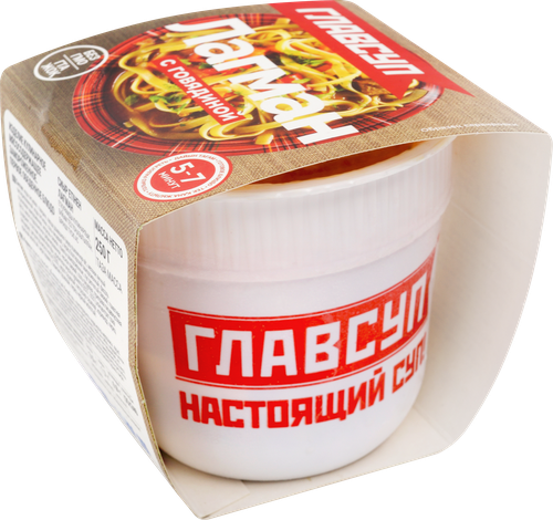 Лагман ГЛАВСУП с говядиной, 250г, детальное фото