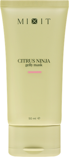 Маска для лица и кожи вокруг глаз MIXIT Citrus ninja gelly mask противоотечная, 50мл, фотография